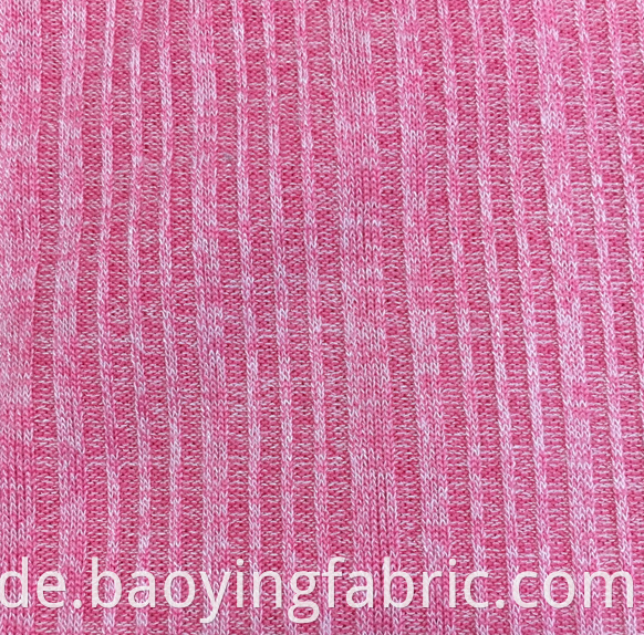 Striped Rib Knit Fabric